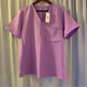 NWT Figs Lavender Dew Catarina One-Pocket Scrub Top X-Large